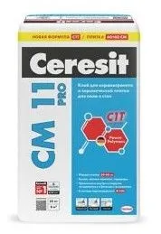 Клей Ceresit СМ 11 для керамогранита и керамической плитки
