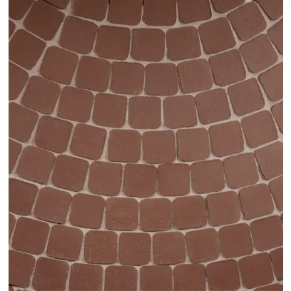 Плитка клинкерная тротуарная ЛСР Мюнхен коричневый Квадро R (под распил) 100*100*50 в Тюмени