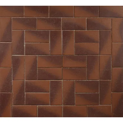 Плитка клинкерная тротуарная ЛСР Ливерпуль Бордо темно-красный Классик 200*100*50 в Тюмени