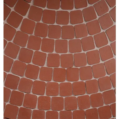 Плитка клинкерная тротуарная ЛСР Эдинбург темно-красный Квадро R (под распил) 100*100*50 в Тюмени