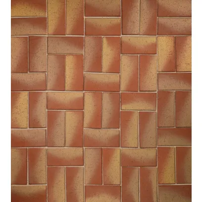 Плитка клинкерная тротуарная ЛСР Канны Золото красный Классик 200*100*50 в Тюмени