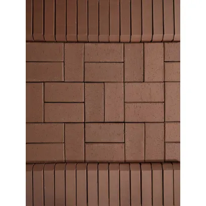 Плитка клинкерная тротуарная ЛСР Мюнхен коричневый Бордюр 200*100*50 в Тюмени