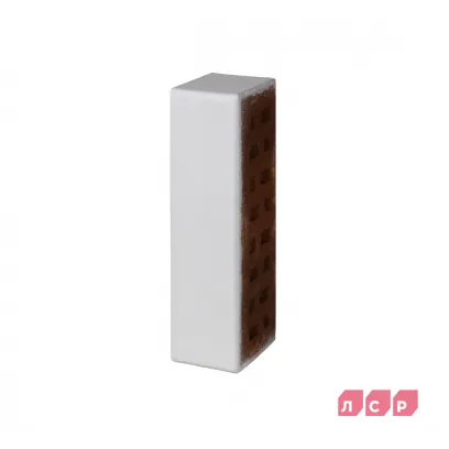 Кирпич клинкерный лицевой ЛСР Вернамо белый гладкий 0,7 НФ в Тюмени