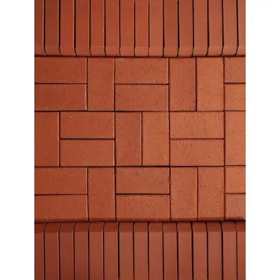 Плитка клинкерная тротуарная ЛСР Лондон красный Бордюр 200*100*50 в Тюмени