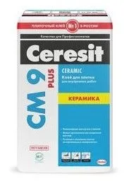 Клей Ceresit СМ 9 Plus для керамической плитки для внутренних работ