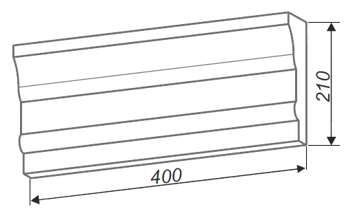 Карниз прямой арт. АК3 в Тюмени