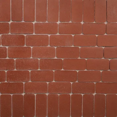 Плитка клинкерная тротуарная ЛСР Эдинбург темно-красный Классик R 200*100*50 в Тюмени