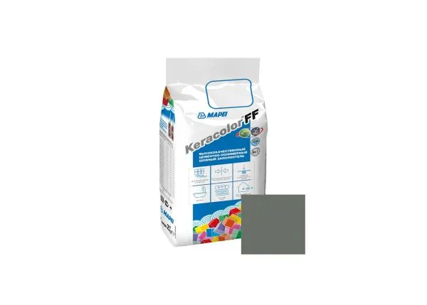 Затирка швов Mapei Keracolor FF №113 2кг Тёмно-серый