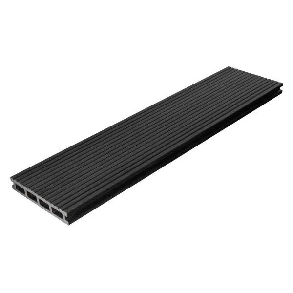 Террасная доска AIWOOD 150*25 брашированная двусторонняя (текстура 3D-Вельвет), Антрацит – купить по низкой цене в Тюмени в интернет-магазине Стройснаб Террасная доска AIWOOD 150*25 брашированная двусторонняя (текстура 3D-Вельвет), Антрацит
