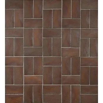 Плитка клинкерная тротуарная ЛСР Милан Бордо темно-красный флеш Классик 200*100*50 в Тюмени