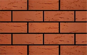 Кирпич керамический лицевой Фурбау Красный рустика меланж 1,4 НФ