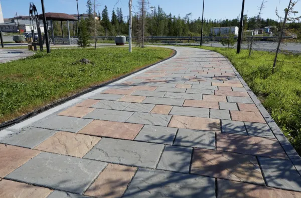 Тротуарная плитка Поревит Стандарт "Литос" Б.1.АН.6 – купить по низкой цене в Тюмени в интернет-магазине Стройснаб Тротуарная плитка Поревит Стандарт "Литос" Б.1.АН.6 в Тюмени