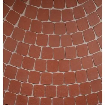 Плитка клинкерная тротуарная ЛСР Эдинбург темно-красный Квадро R (под распил) 100*100*50 в Тюмени