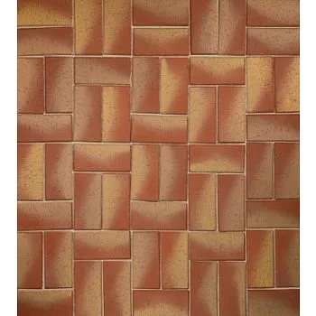 Плитка клинкерная тротуарная ЛСР Канны Золото красный Классик 200*100*50 в Тюмени