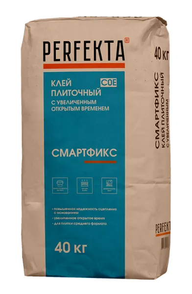 0855 Клей плиточный с увеличенным открытым временем Смартфикс C0 E, 40 кг