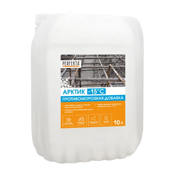 PERFEKTA Противоморозная добавка в строительные растворы и бетон Арктик -15С, 10 л