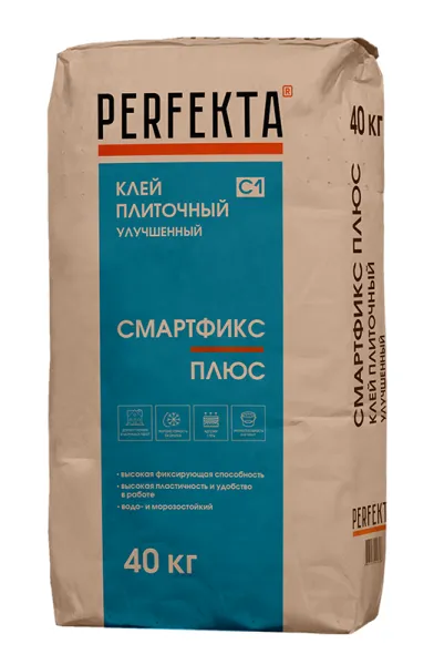 2699 Клей плиточный улучшенный Смартфикс Плюс C1, 40 кг