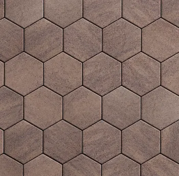 Плитка тротуарная Выбор Соты Б.3.Ш.6 Листопад гладкий 1 поддон = 13,58 м2 в Тюмени