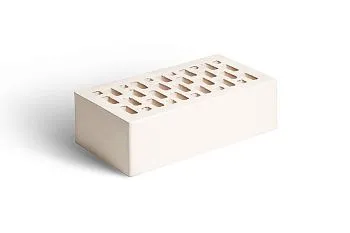 Кирпич клинкерный Магма одинарный Белый топаз гладкий в Тюмени