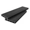 Террасная доска AIWOOD 140*22 брашированная двусторонняя (текстура 3D+3D), Антраци 
