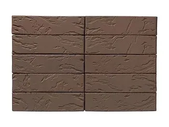 Кирпич керамический лицевой ЖКЗ тёмно-коричневый рустик 1 НФ – купить по низкой цене в Тюмени в интернет-магазине Стройснаб Кирпич керамический лицевой ЖКЗ тёмно-коричневый рустик 1 НФ в Тюмени