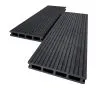 Террасная доска AIWOOD 140*22 брашированная двусторонняя (текстура 3D+3D), Антраци 