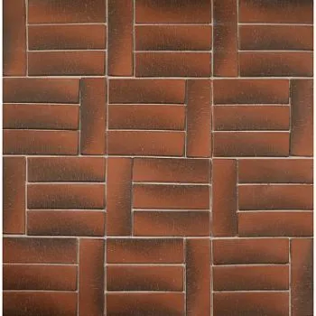 Плитка клинкерная тротуарная ЛСР Оксфорд Умбра красный Лонг 250*80*50 в Тюмени