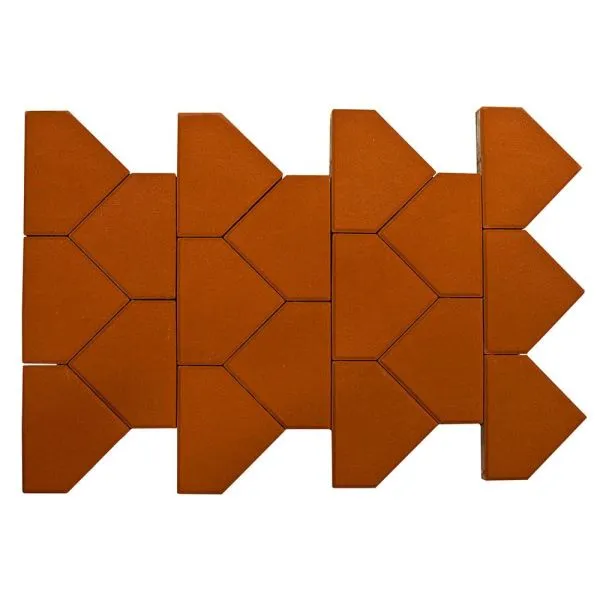 Тротуарная плитка BRAER Тиара (Красный) Тротуарная плитка BRAER Тиара (Красный)