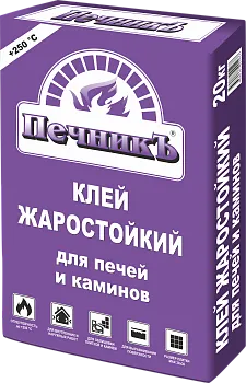 Клей жаростойкий для печей и каминов Печникъ, 20кг