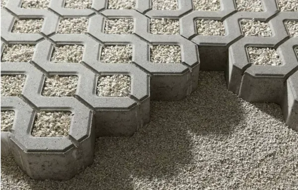 Тротуарная плитка Поревит Стандарт "ГАЗОННАЯ РЕШЕТКА" Б.1.ГР.8 в Тюмени