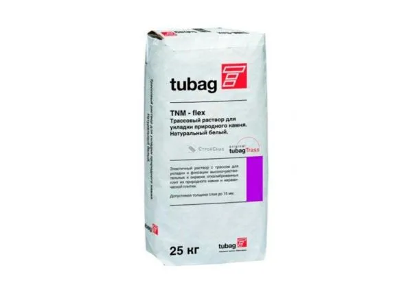 Квик Микс (Quick-mix) TNM-flex Трассовый раствор для укладки плит из натурального камня, белый в Тюмени