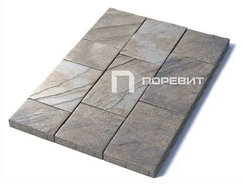 Тротуарная плитка Поревит Искусственный камень "Литос" Б.1.АН.6 в Тюмени