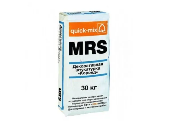 Квик Микс (Quick-mix) MRS Декоративная штукатурка «Короед», 2,5 мм, белая – купить по низкой цене в Тюмени в интернет-магазине Стройснаб Квик Микс (Quick-mix) MRS Декоративная штукатурка «Короед», 2,5 мм, белая