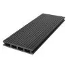 Террасная доска AIWOOD 140*22 брашированная двусторонняя (текстура 3D+3D), Антраци 