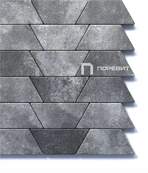Тротуарная плитка Поревит Колормикс гладкий "ТРАПЕЦИЯ" Б.1.Т.8 – купить по низкой цене в Тюмени в интернет-магазине Стройснаб Тротуарная плитка Поревит Колормикс гладкий "ТРАПЕЦИЯ" Б.1.Т.8 в Тюмени