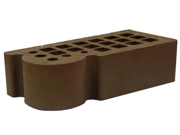 Кирпич керамический лицевой ЖКЗ темно-коричневый гладкий КФ-3 фигурный 1,4 НФ – купить по низкой цене в Тюмени в интернет-магазине Стройснаб Кирпич керамический лицевой ЖКЗ темно-коричневый гладкий КФ-3 фигурный 1,4 НФ в Тюмени