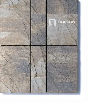 Тротуарная плитка Поревит Колормикс гранит "ПЕТРА" Б.11.Фсм.6 в Тюмени