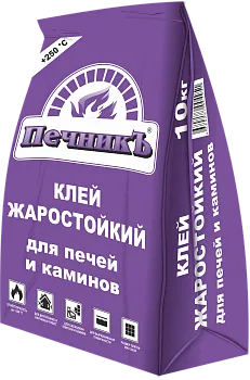 Клей жаростойкий для печей и каминов Печникъ, 10кг