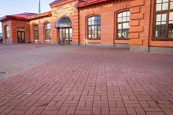 Плитка клинкерная тротуарная ЛСР Эдинбург темно-красный Классик 200*100*50