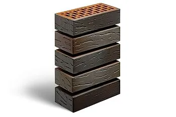 Кирпич керамический Магма одинарный Флеш Графит Антик в Тюмени