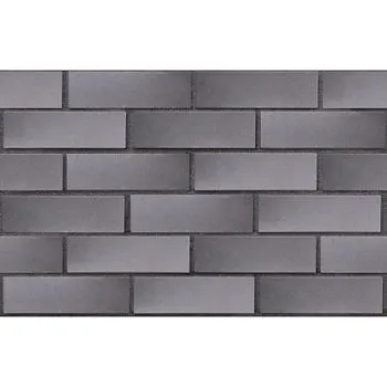 Кирпич клинкерный лицевой ЛСР Харстад серый с серебром гладкий 0,7 НФ в Тюмени