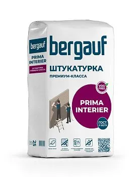Штукатурка Бергауф Prima Interier, 25 кг – купить по низкой цене в Тюмени в интернет-магазине Стройснаб Штукатурка Бергауф Prima Interier, 25 кг