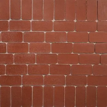 Плитка клинкерная тротуарная ЛСР Эдинбург темно-красный Классик R 200*100*50 в Тюмени
