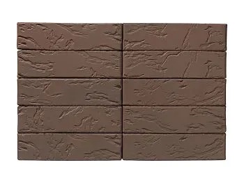 Кирпич керамический лицевой ЖКЗ тёмно-коричневый рустик 0,7 НФ в Тюмени