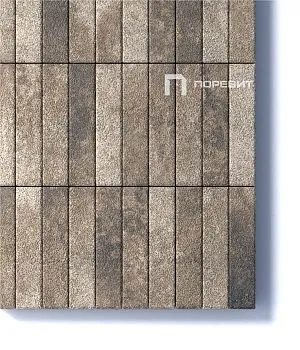 Тротуарная плитка Поревит Колормикс гранит "ПАРКЕТ" Б.8.П.8 в Тюмени