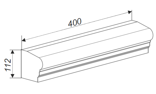 Карниз прямой арт. АК4 в Тюмени