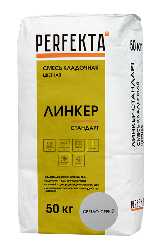 PERFEKTA Кладочный раствор Линкер Стандарт светло-серый, 50 кг – купить по низкой цене в Тюмени в интернет-магазине Стройснаб PERFEKTA Кладочный раствор Линкер Стандарт светло-серый, 50 кг