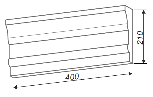 Карниз прямой арт. АК3 в Тюмени