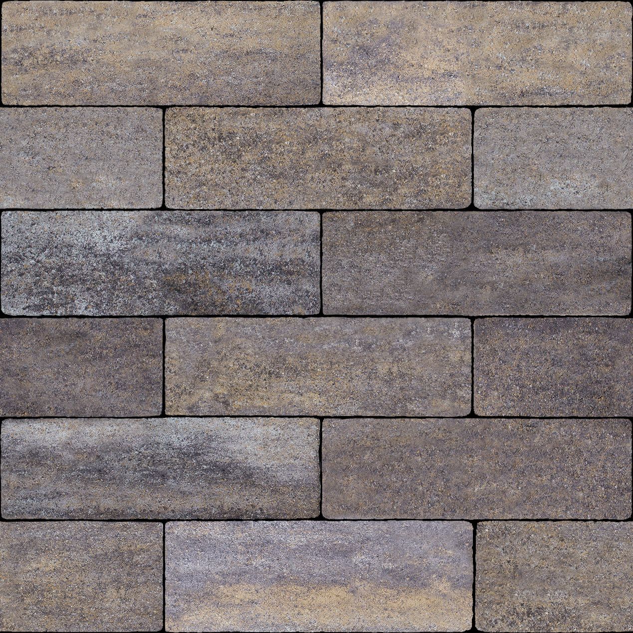 Тротуарная плитка Поревит Колормикс гладкий "ПАРКЕТ" Б.4.П.6 в Тюмени