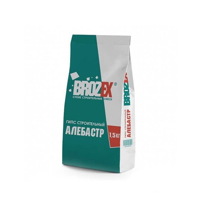 Алебастр BROZEX 1,5кг – купить по низкой цене в Тюмени в интернет-магазине Стройснаб Алебастр BROZEX 1,5кг
